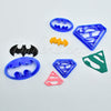 SuperHero Superman & Batman Logo Shape Cutters -  SugarCraft Fondant Cutter Cake Decorating DIY Tool.