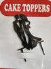 Wedding Cake Topper Design 3-7 Inch - Black  Design 3