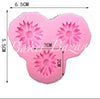 Fondant Mould 3 Cavity Sunflower mini size - Silicone Fondant Clay Marzipan Mould.