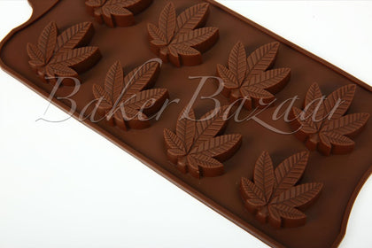 Chocolate Mould Marijuana Cannabis Weed Edible Leaf Shape Leaves Series  8 Cavity