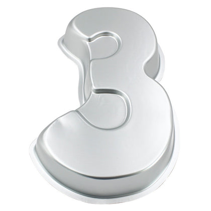 Aluminium Numeric Moulds For Cake Baking Mould Shape No.3