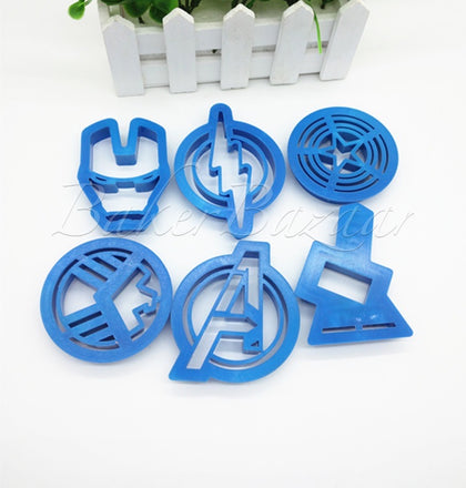 Avengers SuperHero Logo New Shape Cutters -  SugarCraft Fondant Cutter Cake Decorating DIY Tool.