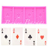 Fondant Mould Aces of Playing Cards - Silicone Fondant Clay Marzipan Mould.