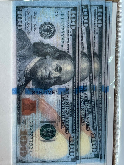 Edible Usd  Wafer Paper 100 Usd