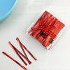 Metallic Twist Ties - Metallic Maroon/Red Color- 200Pcs in a Pack - 8Cms