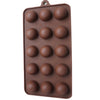 Chocolate Mould SemiCircular Small Swirl Shape 15 Cavity