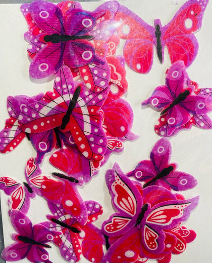 Edible butterfly Wafer Paper - Pink