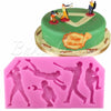 Fondant Mould Baseball/Cricket Themed Shape - Silicone Fondant Clay Marzipan Mould.