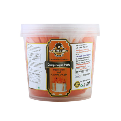 Bake Haven Fondant or Sugar Paste - Orange - 200g