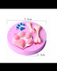 Fondant Mould Dog Paws & Bone Shape Silicone 4 Cavity - Silicone Fondant Clay Marzipan Mould.
