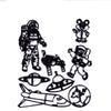 Astronaut spaceship Space Theme- SugarCraft Fondant Cutter Cake Decorating DIY Tool.