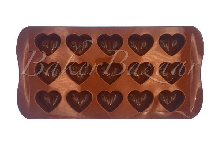 Chocolate Mould WaterDrop Heart Shape Silicone 15 Cavity