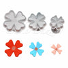 4 Petal Flower Plunger Cutter Set Of 3 Pcs - SugarCraft Fondant Plunger Cutter Cake Decorating DIY Tool.