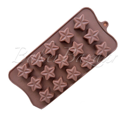 Chocolate Mould Star Shape Silicone 15 Cavity