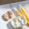 Baby Feet Shape Set of 2. SugarCraft Fondant Cutter Cake Decorating DIY Tool.