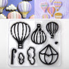 Patchwork Cutters Parachute,Air Balloon & Clouds - SugarCraft Fondant Cutter Cake Decorating DIY Tool.