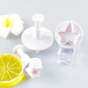 Maple Leaf Veined Plunger Cutter Set Of 3 Pcs - SugarCraft Fondant Plunger Cutter Cake Decorating DIY Tool.