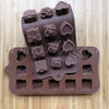 Chocolate Mould Heart, Rose & Gift Box Shape Silicone 15 Cavity