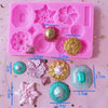 Fondant Mould Different Brooch Styles - Silicone Fondant Clay Marzipan Mould.
