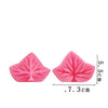 Fondant Mould Front & Back Veined Maple Leaf Shaped Embosser Silicone Fondant Clamp  Marzipan Mould