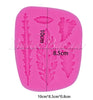 Fondant Mould Different Types of Leaf Shapes 5 Cavity - Silicone Fondant Clay Marzipan Mould.