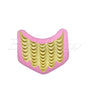 Fondant Mould Crescent Shaped Curtain 1 Cavity - Silicone Fondant Clay Marzipan Mould.