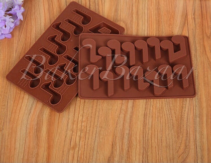 Chocolate Mould Musical Notes Shape Silicone  14 Cavity