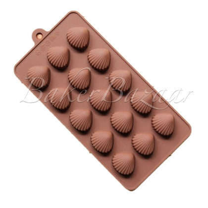 Chocolate Mould SeaShell Shape Silicone  15 Cavity