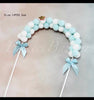 Cotton Ball Star Arch Cake Topper - Cake Decorating Topper - Blue