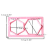Geometrical Big Hexagon Shape Fondant Quilt Mold Biscuit Mold Cookie Cutter For Cupcake Decoration