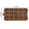 Chocolate Mould Small Pinata Heart Shape 15 Cavity Silicone Mould