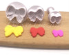 Bow Knot Plunger Cutter Set Of 3 Pcs - SugarCraft Fondant Plunger Cutter Cake Decorating DIY Tool.
