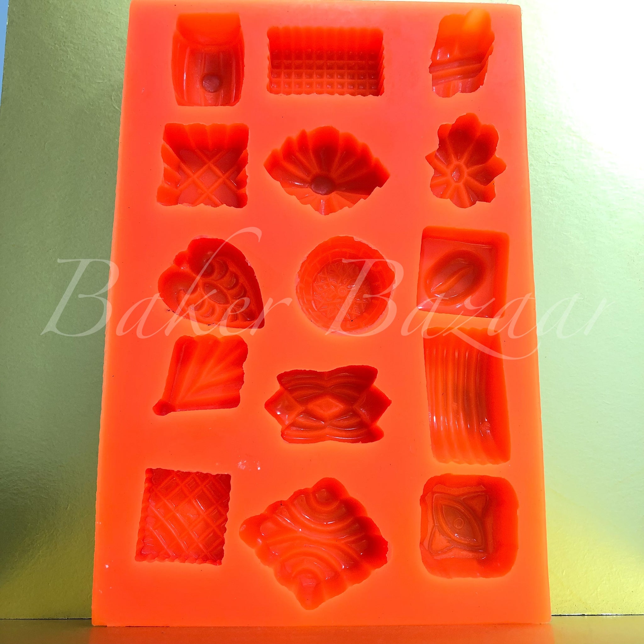 Marzipan Mould No.6 - Silicone Fondant Clay Marzipan Mould - Christmas Special