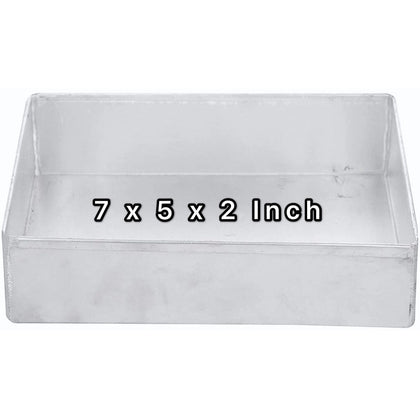 5 Inch Rectangle Aluminium Cake Baking Mould Shaped