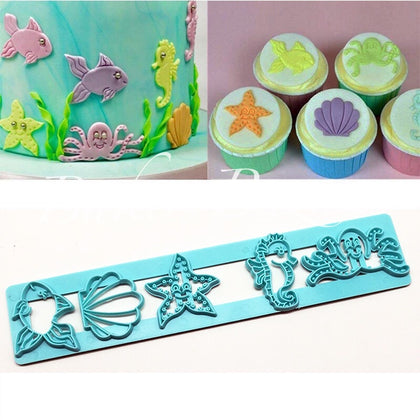 Aquatic Marine Fish Shaped Cutter - SugarCraft Fondant Cutter Cake Decorating DIY Tool.