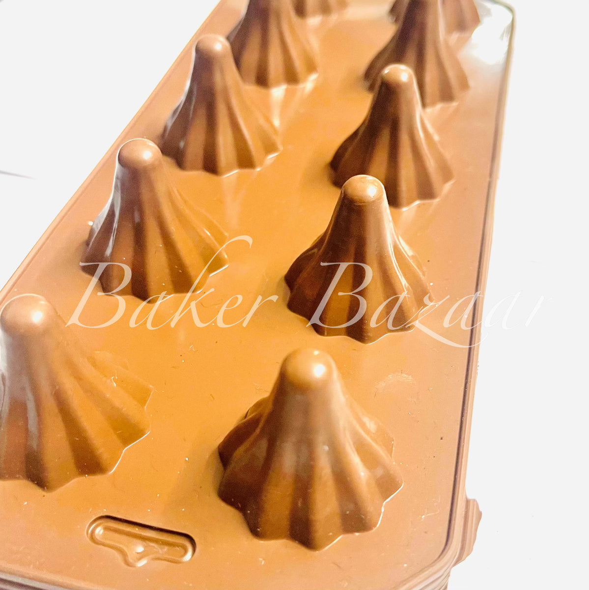 Modak Mould , Modak Shape 10 in 1 Chocolate Mould| Silicon Brown Choco ...
