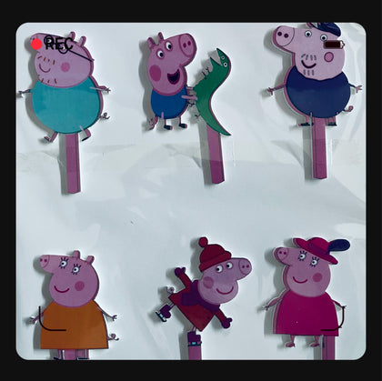 Cartoon Cake Toppers Peppa Pig