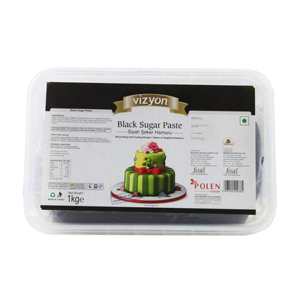 Vizyon Sugar Paste/Fondant Black (1 kg ) 1000 g