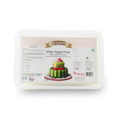 Vizyon Sugar Paste/Fondant White (1 kg ) 1000 g